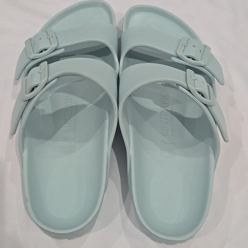 Birkenstock Arizona EVA Sandals Surf Green Size 39, Womens 8 Mens 6 - Picture 3 of 7